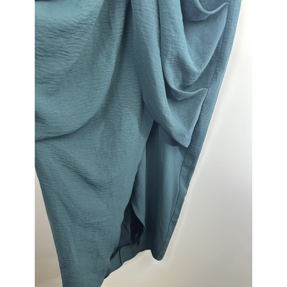 City Chic Braelynn Maxi Dress Emerald Tulip Flutter S Plus Size 16 Wedding *Flaw - Picture 10 of 16